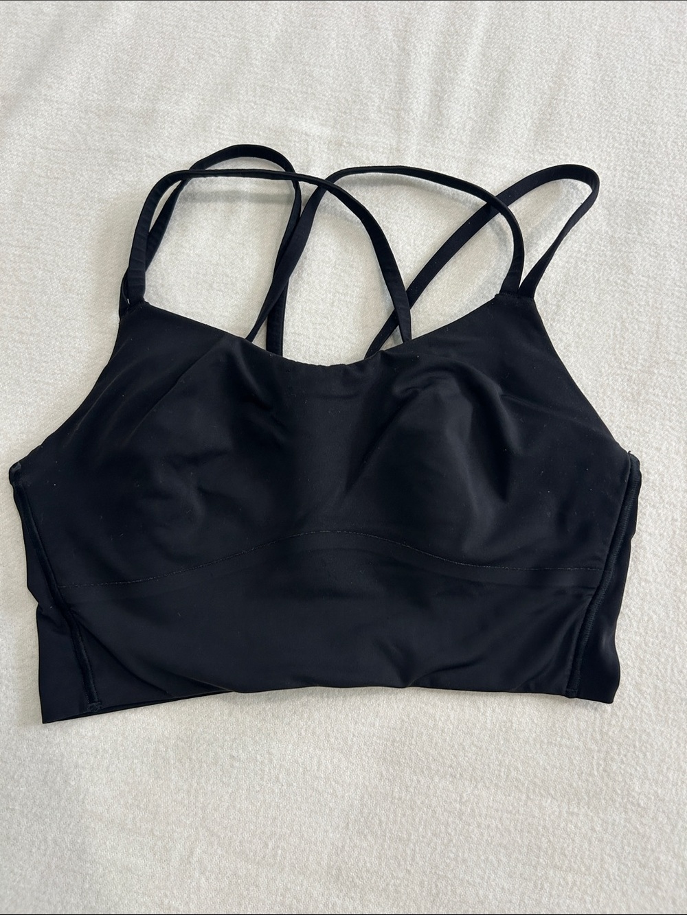 lululemon athletica Black Strappy Sports Bra- in great shape!